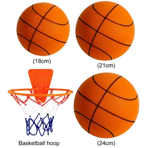Bouncing Mute Silent Basketball Squeezable Mute Bouncing Basketball Indoor Silent Ball Foam Basketball Bounce Football