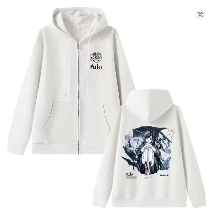 Ado World Tour 2025 Hibana Zipper Hoodie Men Women Fashion