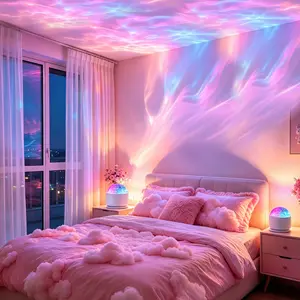 2 Scene-16 Color Star Projector Light with Music Rhythm, Ocean Wave & 3D Water Ripple Effects, Romantic Night Light for Bedroom, Party, Best Gift for Kids & Lovers DealsForYouDays
