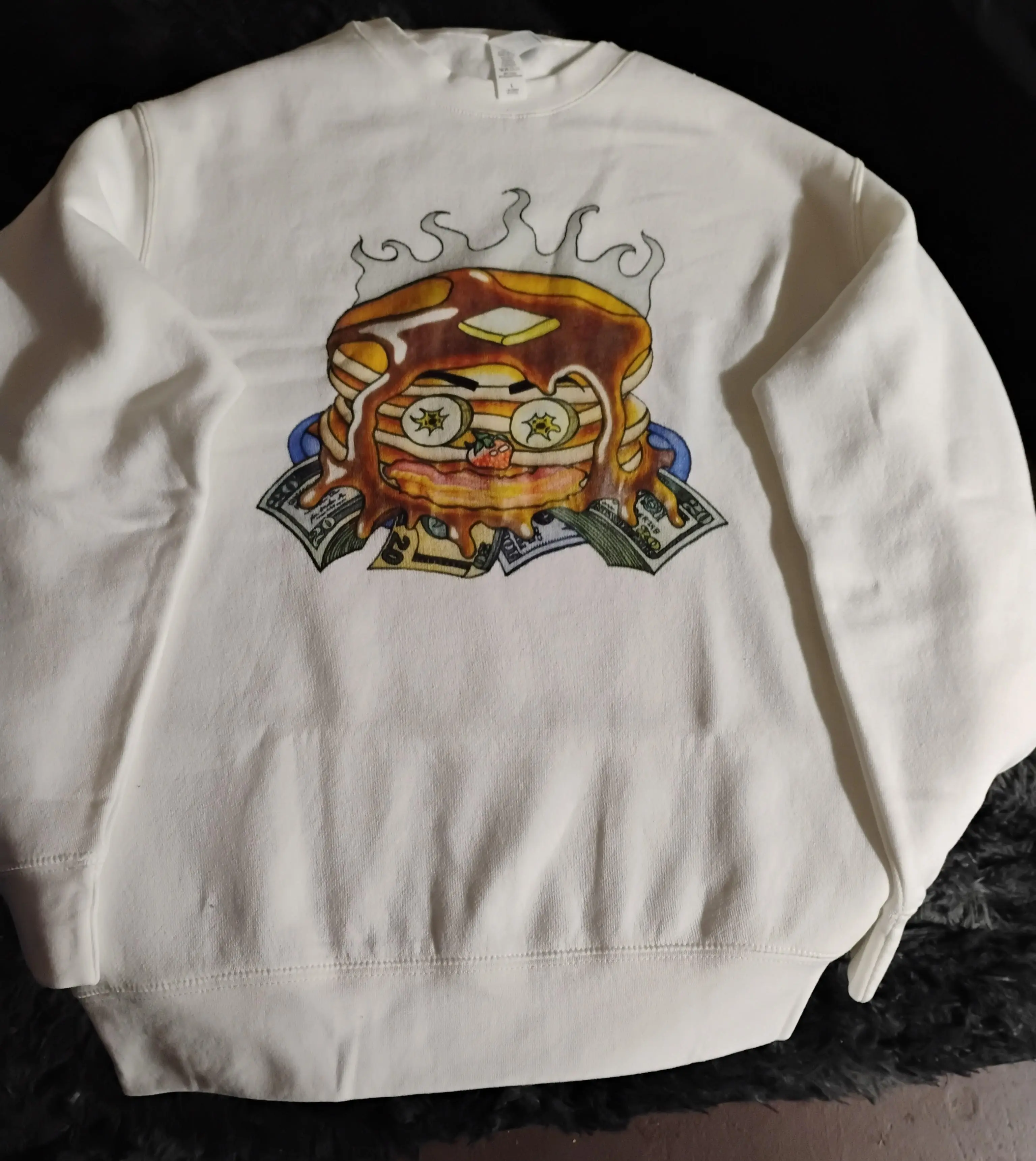 Pancake Sweatshirt - Hungry for Success with Unique Pancake Design and Comfortable Fit Website: http://WiDesigns.redbubble.com/