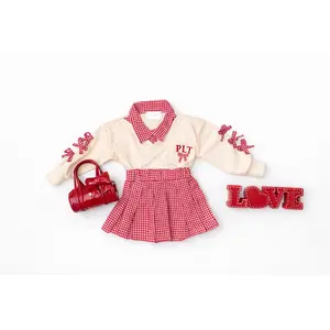 Gingham Sweetheart Skirt Set