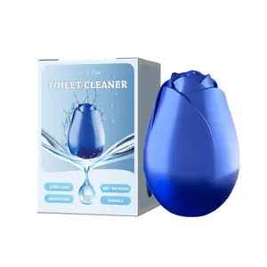 Rose-Scented Solid Household Toilet Cleaning Tablets - Sodium-Containing Toilet Deodorizer, Powerful Stain Remover, Long-Lasting Fragrance, Easy-to-Use for Fresh Bathrooms