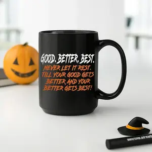 BNB [Football Gift] GOOD BETTER BEST Mug 11oz/15oz, Chicago Football Cup For Fans, Gift for Beeaar Fans Friends Family, Drinkware Reusable And Washable Cup, Travel Cup Friends and Family, Coffee Mug, Drinkware