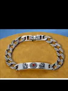 2026 New Triple Zodiac Tiger Snake Monkey Pig Bracelet, Unique Lucky Charm Design, Unisex Fashion Accessory, Casual Style