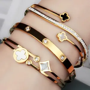 18K Stainless Steel Womens Bracelets
