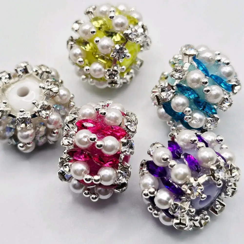 Fancy Rhinestone Bead Bundles for Jewelry Making Supplies DIY Beading Accessories Beaded Edge Sparkly Rhinestones for Craft Projects
