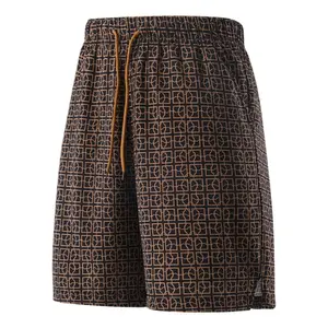 Retro light luxury all-over print plaid shorts for men, summer drawstring elastic waist, loose straight fit, mid-length casual streetwear shorts, versatile, #SummerWins, #fathersdaygift