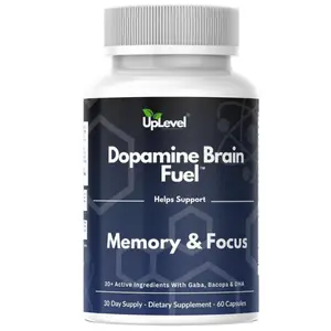 Neuro Dopamine Brain Fuel Supplement with L-Theanine - 60 Capsules - Promotes Mental Drive Clarity Focus - Made in USA FDA Approved GMP Certified Lab Tested