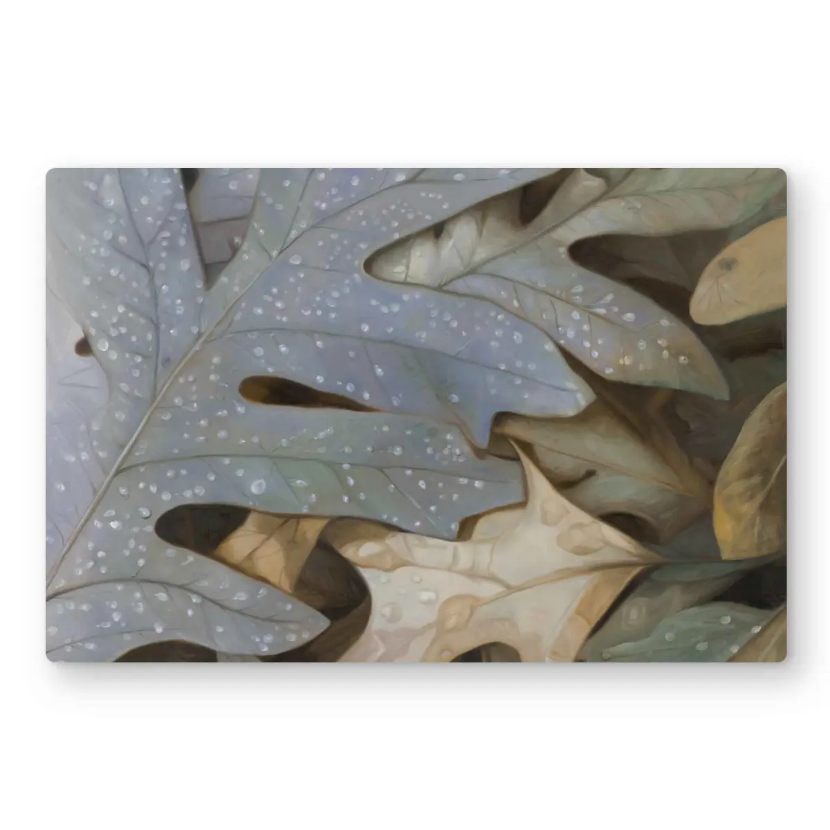 Begin Home Decor C1MP24360TWJA6 24 x 36 in. Autumn Leaves Wall Art - Brown Hyperrealist Metal Print