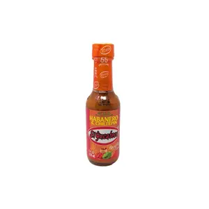 El Yucateco Habanero & Chiltepin Hot Sauce 4 Ounce Glass Bottle
