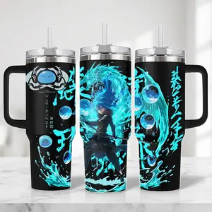 Rimuru Tempest Anime Tumbler With Handle – 20oz/40oz Insulated Travel Mug With Straw Lid