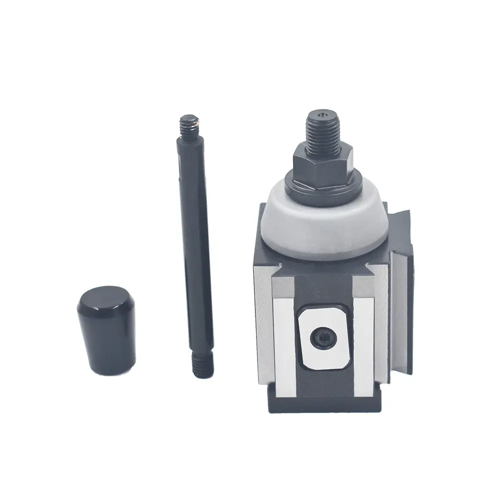 Rugged 1*AXA 250-100 Piston Tool Post, Quick Change Holder for 12 inches CNC Swing Lathe, Eliminates Chatter and Vibration