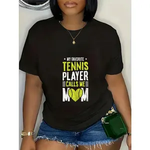 100% Cotton Tennis Court Design For Your Tennis Lover Mom T-Shirt