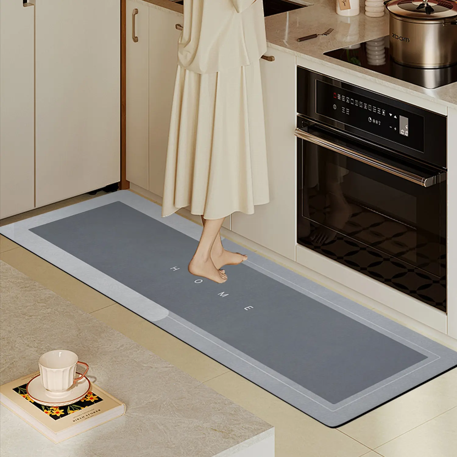 Kitchen Mats Cushioned Anti Fatigue Non Slip and Quick Dry Magic Kitchen Floor Mat, for Bathroom, Bedroom, Kitchen, Toilet, Door, Washing Table Non Slip Rug Absorbent Rug Non Slip Rug Non Slip Rug Non Slip Rug, Soft Floor Mat