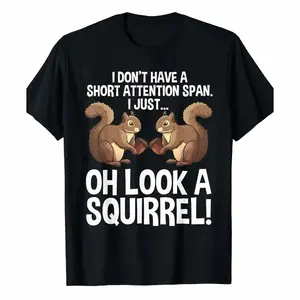Funny ADHD Squirrel T-Shirt – Cute Chipmunk Design for Men & Women, Pet Lovers Tee