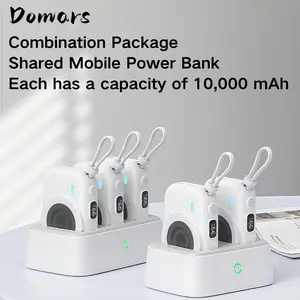 Domars Magnetic Battery Pack, 10000mAh Magnetic Power Bank, 22.5W PD Fast Charging Wireless Portable Charger with Lightning and Type-C  Cable LED Display, Compatible with iPhone 17/16/15/14/13/12/11/X Series and type-c magsafe