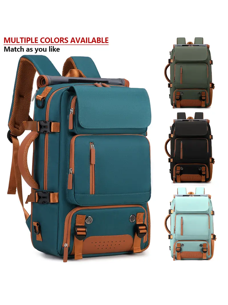 Large Capacity Backpack with Shoe Compartment, Multifunctional Travel Bag, Outdoor Hiking Pack, Unisex Laptop Backpack, Casual Travel Backpack, All Seasons