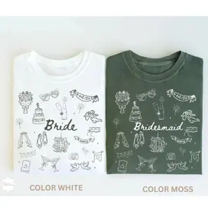 Comfort Color Bridal Party T-Shirt, Bridesmaid Proposal Gift, Maid Of Honor Tee, Bachelorette Party Shirt, Wedding Party Tee, Bride To Be, Cute Graphic Tee