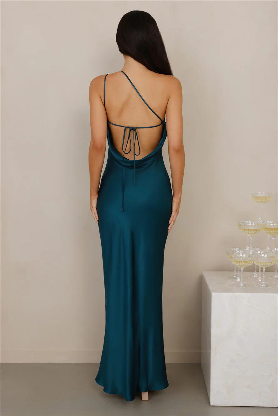 Long Backless Lace Up Slim Fit Women's Dress