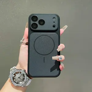 Original full lens protection camera protective film magnetic mobile phone protective case suitable for iPhone17 16 15 14 13ProMax Plus magnetic mobile phone case compatible with MagSafe military anti-fall