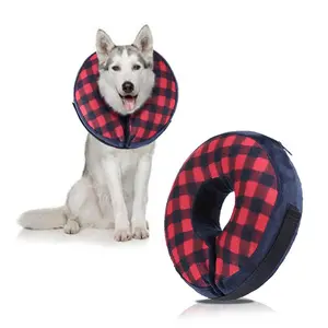 Inflatable pet protective neck collar, pet grooming protective neck wrap