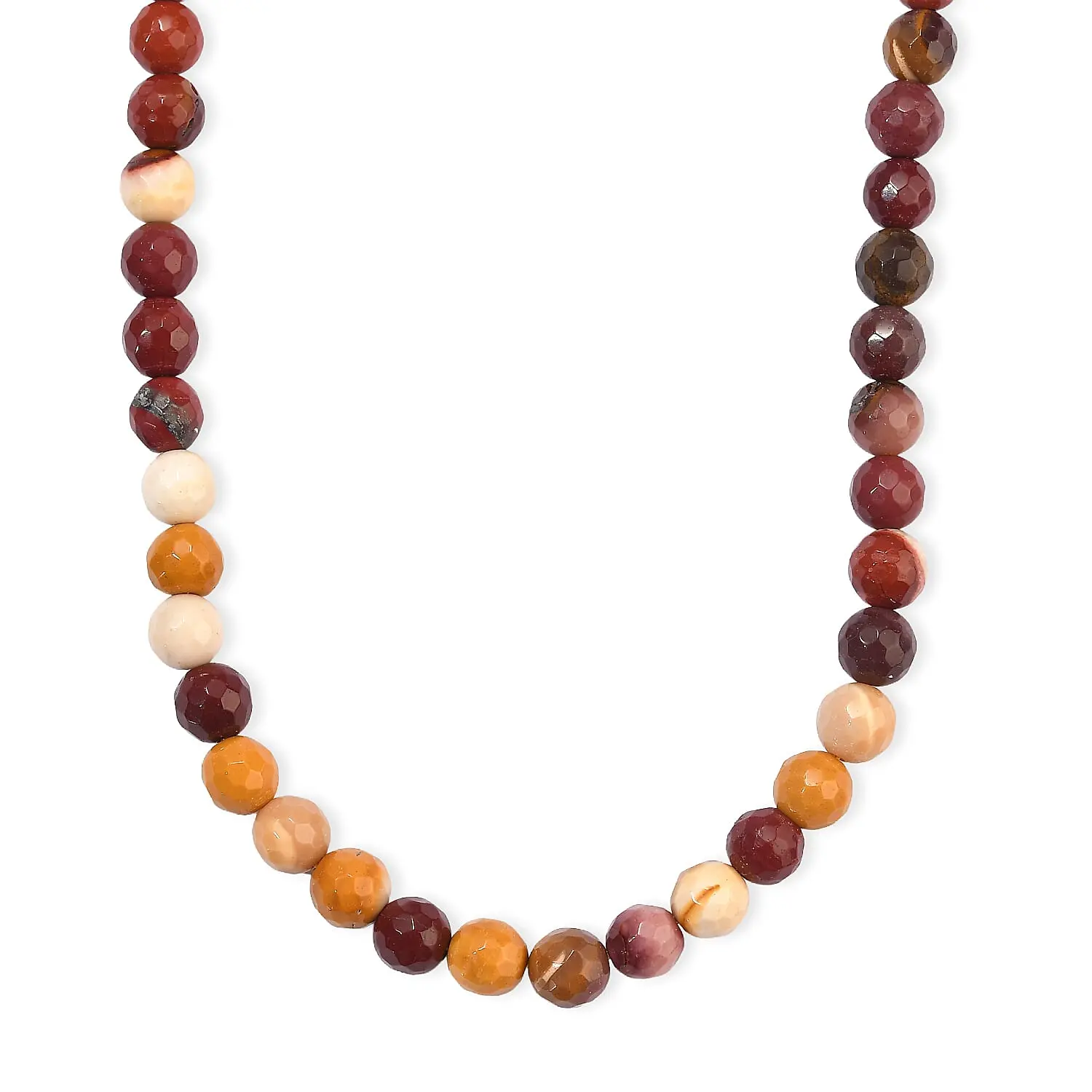 Mookaite Round Beaded Necklace (16 Inches) 104.85 ctw