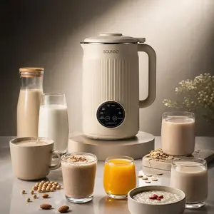 Sounso 40oz Large Nut Milk Maker (No Filtering Required!) 8-in-1  Automatic Self-Cleaning Plant Based Milk Machine 900W High Power  for Dairy Free Almond Oat Milk Vegan Smoothies Baby Food