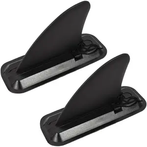 1 Pair 4-inch Detachable Center Surfing Fin with Base, Dock Tail Fin for Inflatable Paddle Board, Long Board, Surfboard and Kayak