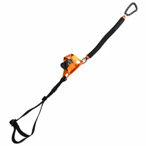 Heavy Duty Climbing Hand Ascender Adjustable 90-100cm SRT Climbing Assist System, 5kN Aluminum Rope Ascender for Arborist Tree Climbing & Rope Access Professional Grade Knee Ascender Non-slip Stainless Steel Ground Grip Crampons