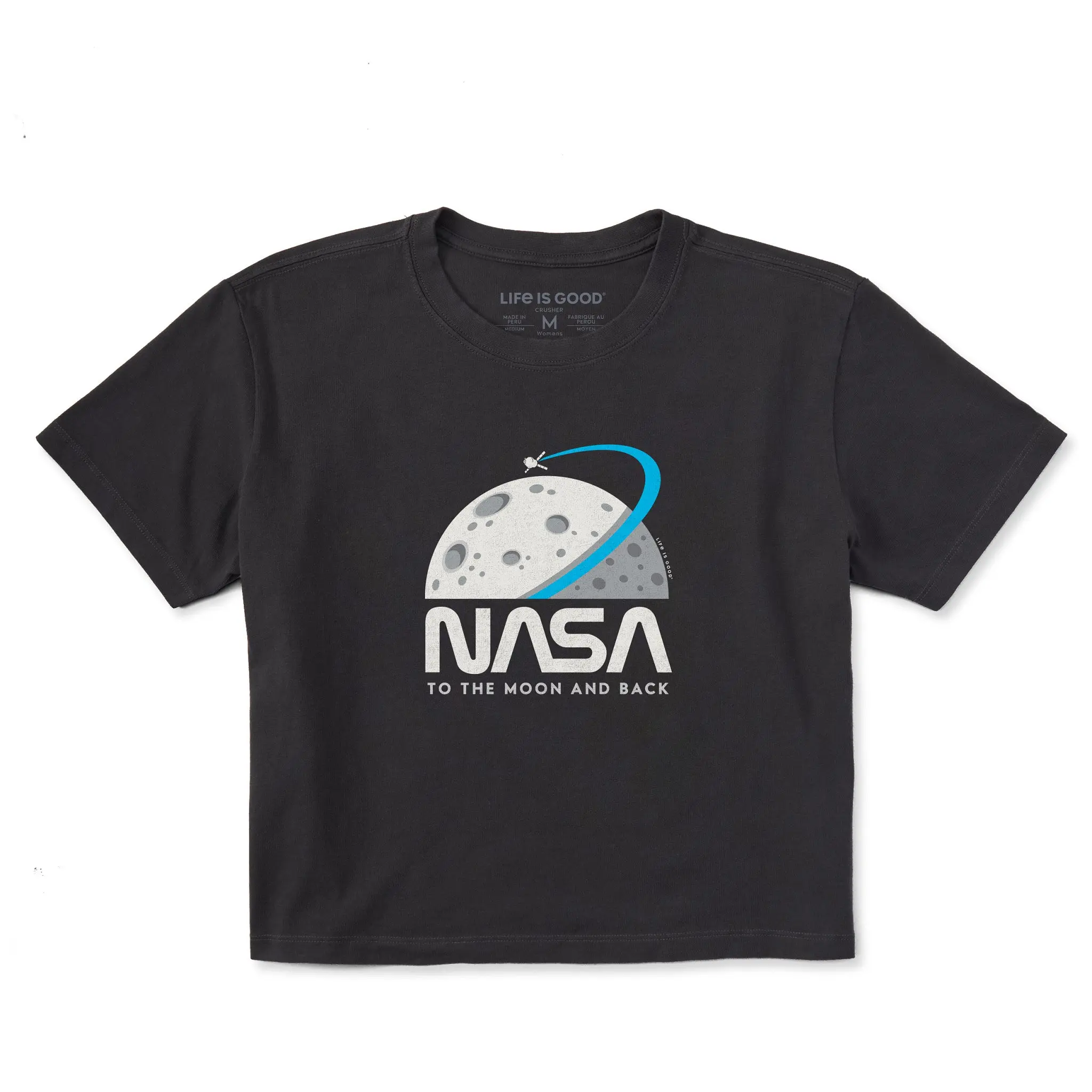 Women's NASA To the Moon and Back Short Sleeve Crusher Boxy Tee