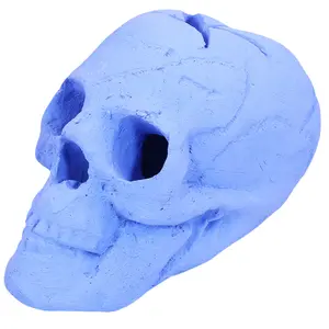 Barton Ceramic Imitated Skull Flame Propane Gas Fireplace Fire Pit Logs Skull, Ceramic Material, Outdoor, Flame Detail