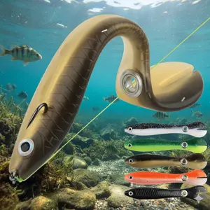 High Elasticity Silicone Swimbait with Anti-Tear Tail Hook, Tangle-Free Design for Bass and Pike Fishing, Freshwater Saltwater Lure, 10cm 6g Professional Fishing Set.