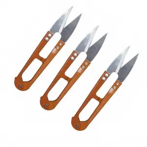 Penta Angel 4.1inch Sewing Scissors Yarn Thread Scissors Mini Small Snips Trimming Nipper - Great for Stitch,DIY Supplies (3PCS, Gold)