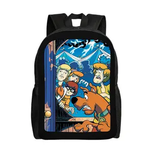 Scooby-Doo-Backpacks for Girls, Cute School Backpack, Aesthetic Bookbag for Teens, Lightweight Classic Backpack for Travel, Work, Picnic A-3