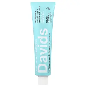 Davids Whitening + Antiplaque Toothpaste, Natural Spearmint , 5.25 oz (149 g)