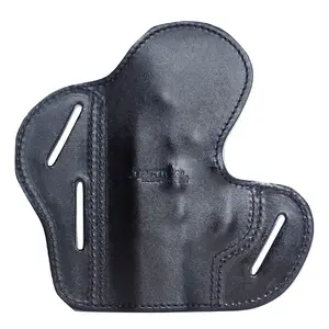 TSG - Fits 1911- 3 slot Colt Ruger Leather Holster Black