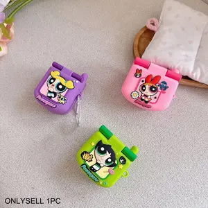 1 cute flip phone shaped headphone case, durable silicone headphone case with anti drop function, Bluetooth Protection, Protect your headphones, Apple wireless Bluetooth headphone case, suitable for AirPods 1/2/3/4/pro/pro2/pro3