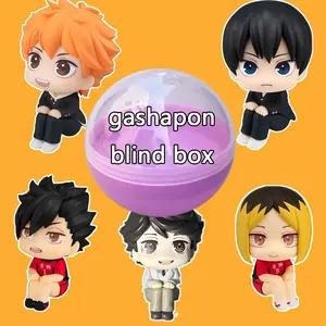 Volleyball Boys Q Version Figure Shoulder Rest, Colorful Anime Character Toy, Perfect Gift for Fans, Collectible Display Piece