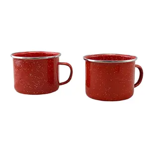 Home Collection 2-Pack 16 oz Enamel Mugs
