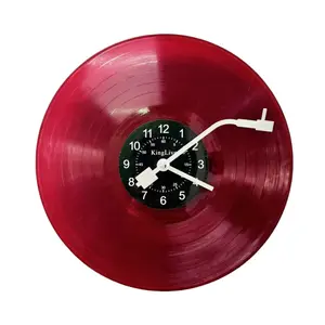 Vintage Music Art Vinyl Wall Clock, Round, Decor, Silent Non-Ticking Design, Ideal Gift for Music Lovers, Perfect for Bedrooms & Living Rooms