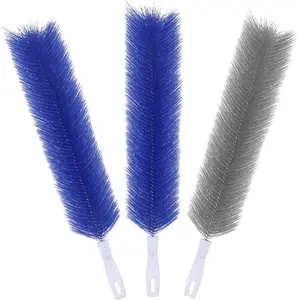 3 Pcs Fan Cleaning Brush Bendable Cobweb Duster - Microfiber Head, Washable