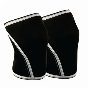 Knee Sleeve 7mm Neoprene Thick Compression Knee Brace Support for Weightlifting, Powerlifting, Squatting & Fitness Training for Women and Men Black (MEDIUM)