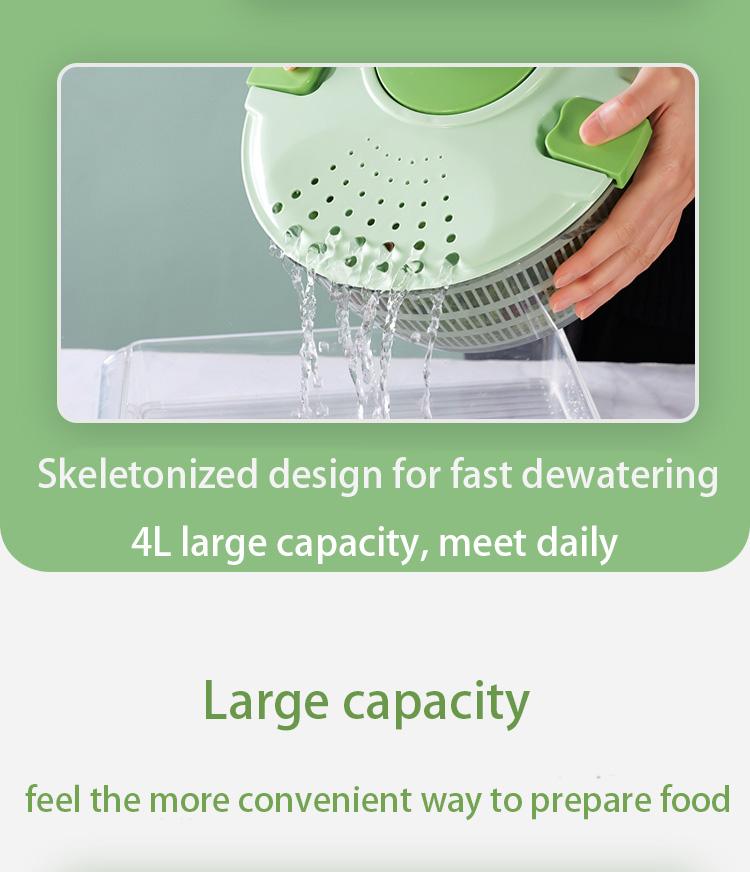 Salad Spinner, Vegetables Wash Bowl, Fruits & Herb Lettuce Dryer with 3 Blade Slicer Egg Yolk Strainer Shredder for Efficient Salad Preparation and Food Washing, 4.25Qt Salad Spinner, Vegetables Wash Bowl, Fruits & Herb Lettuce Dryer with 3 Blade Slicer Egg Yolk Strainer Shredder for Efficient Salad Preparation and Food Washing, 4.25Qt