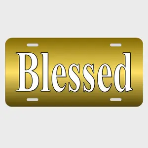 Blessed Religious License Plate Tag METAL car Jesus prayer bible automobile LR34