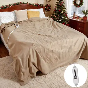 Heated blankets Electric Blanket Twin Full Sizes Warm Heating Single-Sided Fleece 4 Adjustable Heat Settings, 10-Hour Smart Auto Shut-Off, Machine Washable, Skin-Friendly Comfortable Durable, Gift for Winter, Home Use, Christmas Limited-Edition Gift