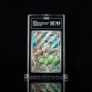 MEOWTH 2025 POKÉMON MEGA EVOLUTION #106/094 PHANTASMAL FLAMES ILLUSTRATION RARE TAG 8.5