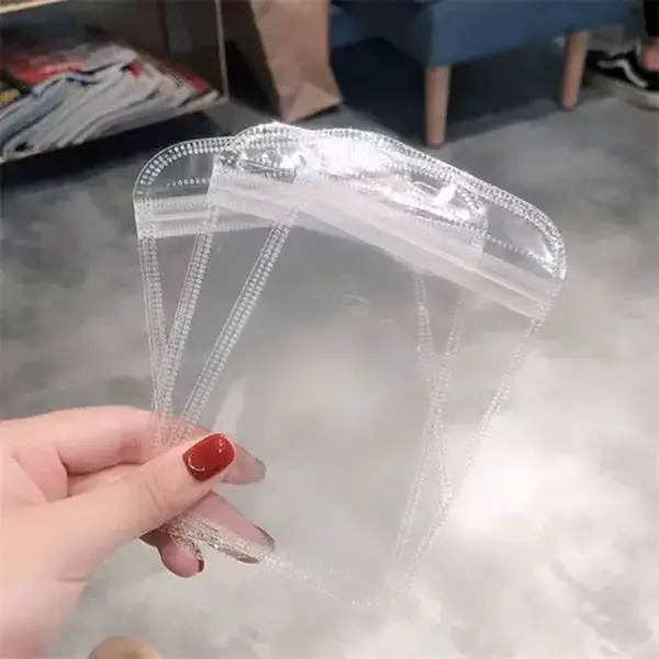 [Live3] 100pcs Reusable Plastic Pouches, Transparent Polypropylene Zipper-Lock Storage Bags, Re-Sealable Organizers for Small Fashion & Costume Jewelry Accessories