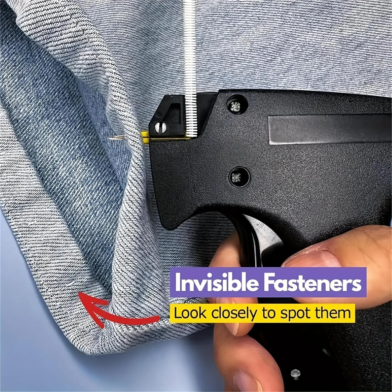 Quickly repair clothing stitching gun kit - Portable and easy-to-use handheld sewing tool with Invisible Fasteners - Suitable for immediate clothing repair, no power supply required, stitching repair gun