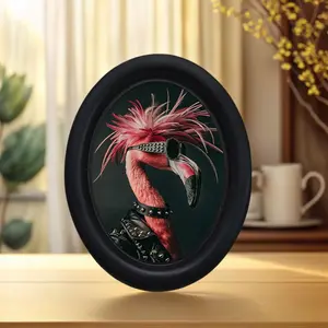 Vintage Art Style Peacock Punk Portrait Decorative Home Item, Perfect for Halloween Christmas Thanksgiving Wall Decoration, Ideal Room Decor Artistic Ornaments, Creative Wall Art, Unique Artwork