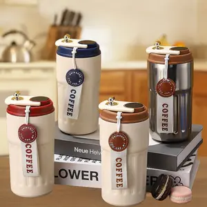 316 Stainless Steel Travel Mug with LED Temperature Display 450ml Portable Insulated Tumbler for Hot Cold Beverages Camping School Travel-MM1